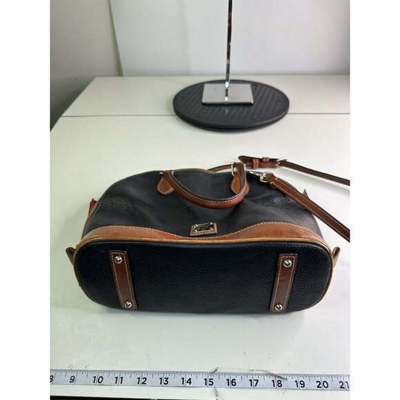 Dooney & Bourke Leather Satchel Bag All Weather Crossbody Bag Black - Picture 11 of 12